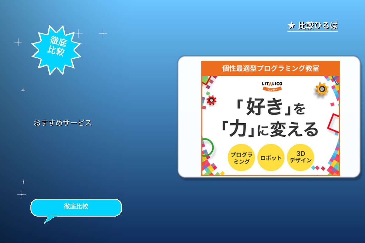 IT×ものづくり教室LITALICOワンダーの体ロゴ