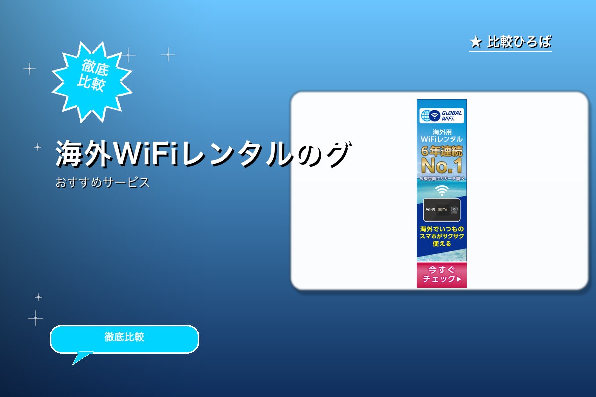 海外WiFiレンタルのグローバルWiFiのサービス紹介画像