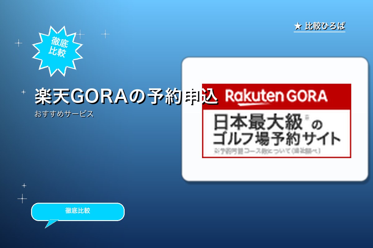 楽天GORAのサービス紹介画像