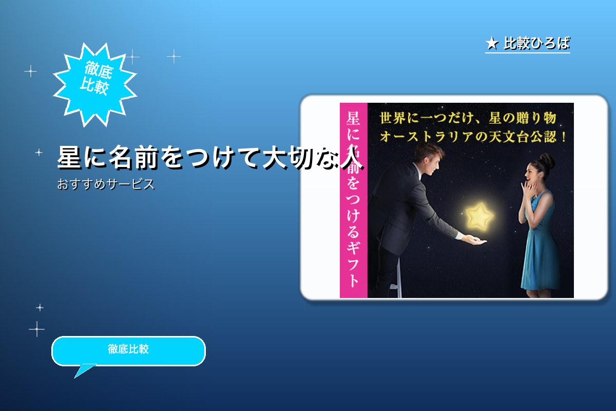 StarNamingGift スターネーミングギフトのサービス紹介画像